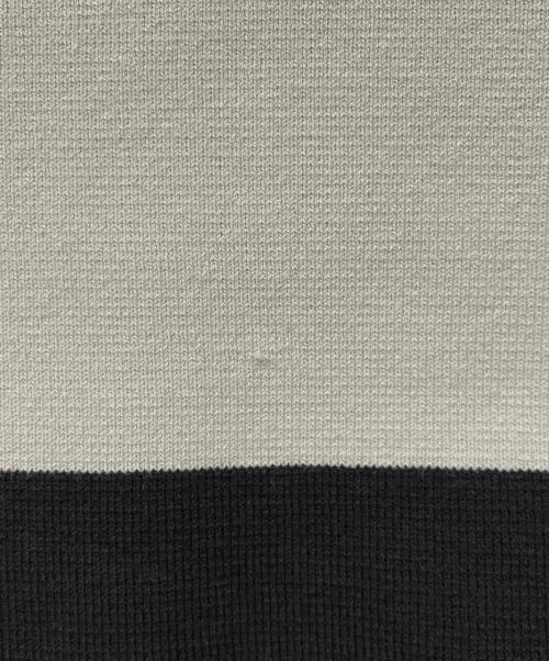 HeRIN.CYE（ヘリンドットサイ）HeRIN.CYE (ヘリンドットサイ) Multi border tops グレー×オレンジ サイズ:FREEの古着・服飾アイテム
