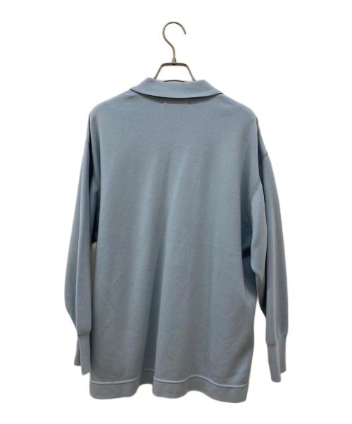 GALERIE VIE（ギャルリーヴィー）GALERIE VIE (ギャルリーヴィー) ソフトコットンスムース ラガーシャツ ブルー サイズ:Freeの古着・服飾アイテム