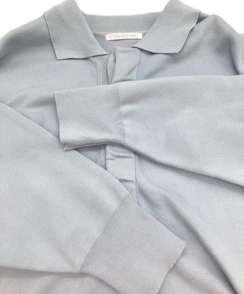 GALERIE VIE（ギャルリーヴィー）GALERIE VIE (ギャルリーヴィー) ソフトコットンスムース ラガーシャツ ブルー サイズ:Freeの古着・服飾アイテム
