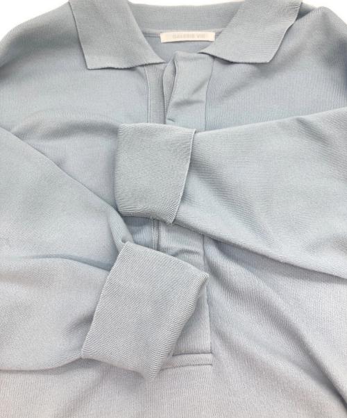 GALERIE VIE（ギャルリーヴィー）GALERIE VIE (ギャルリーヴィー) ソフトコットンスムース ラガーシャツ ブルー サイズ:Freeの古着・服飾アイテム