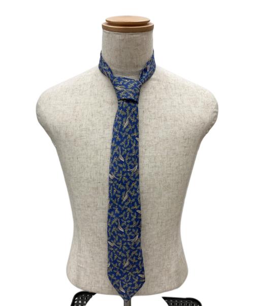 HERMES（エルメス）HERMES (エルメス) 鳥柄ネクタイ ネイビー サイズ:無しの古着・服飾アイテム