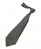 HERMESエルメス）の古着「総柄ネクタイ」｜グレー