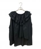 SLOBE IENAスローブ イエナ）の古着「ラッフルブラウス」｜ブラック
