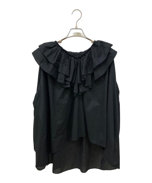 SLOBE IENA（スローブ イエナ）SLOBE IENA (スローブ イエナ) ラッフルブラウス ブラック サイズ:-の古着・服飾アイテム