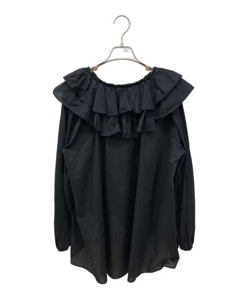 SLOBE IENA（スローブ イエナ）SLOBE IENA (スローブ イエナ) ラッフルブラウス ブラック サイズ:-の古着・服飾アイテム