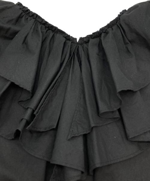 SLOBE IENA（スローブ イエナ）SLOBE IENA (スローブ イエナ) ラッフルブラウス ブラック サイズ:-の古着・服飾アイテム