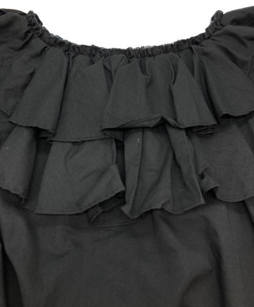 SLOBE IENA（スローブ イエナ）SLOBE IENA (スローブ イエナ) ラッフルブラウス ブラック サイズ:-の古着・服飾アイテム