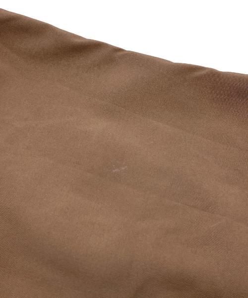 green label relaxing（グリーンレーベルリラクシング）green label relaxing (グリーンレーベルリラクシング) カットソー × タフタ ベルト ワンピース ブラウン サイズ:-の古着・服飾アイテム