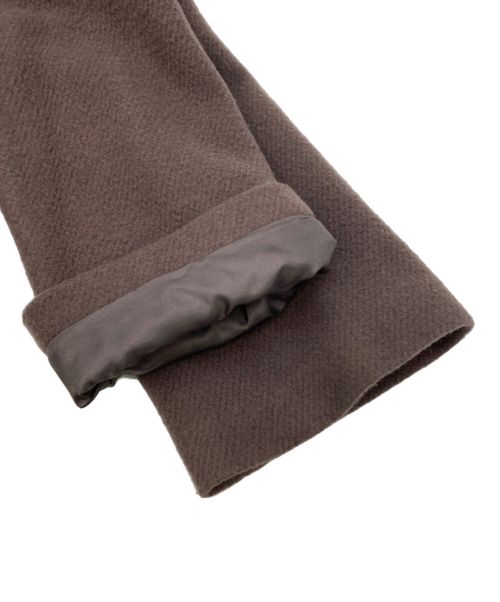 TO BE CHIC（トゥービーシック）TO BE CHIC (トゥービーシック) ラビットファー付ジャケット ブラウン サイズ:Xの古着・服飾アイテム