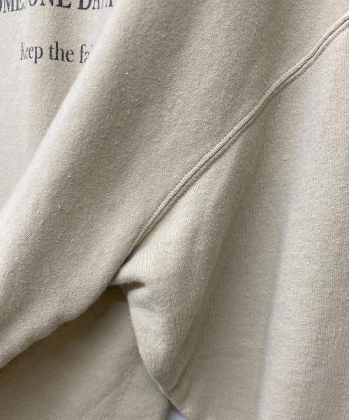 R JUBILEE（アールジュビリー）R JUBILEE (アールジュビリー) Basic Sweat Print Shirts ベージュ サイズ:Mの古着・服飾アイテム