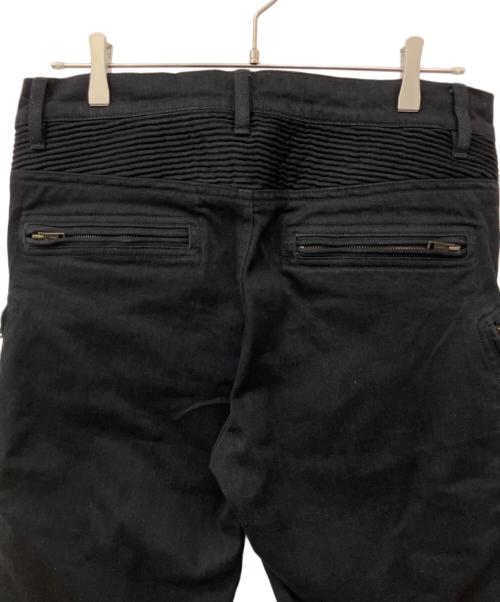 1piu1uguale3（ウノピュウノウグァーレトレ）1piu1uguale3 (ウノピュウノウグァーレトレ) バイカーデニムパンツ ブラック サイズ:Ⅳの古着・服飾アイテム