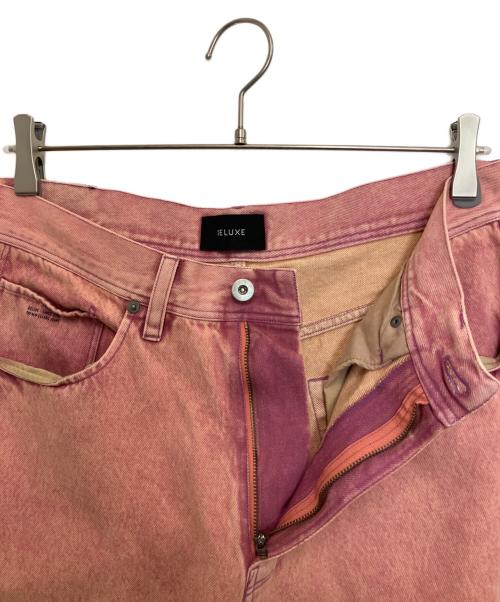 DELUXE（デラックス）DELUXE (デラックス) デニムパンツ ピンク サイズ:Mの古着・服飾アイテム