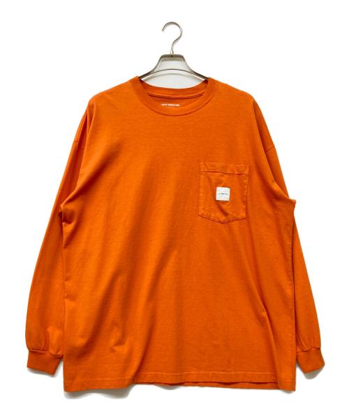 COOTIE PRODUCTIONS（クーティープロダクツ）COOTIE PRODUCTIONS (クーティープロダクツ) Open End Yarn Error Fit L/S Tee オレンジ サイズ:Sの古着・服飾アイテム