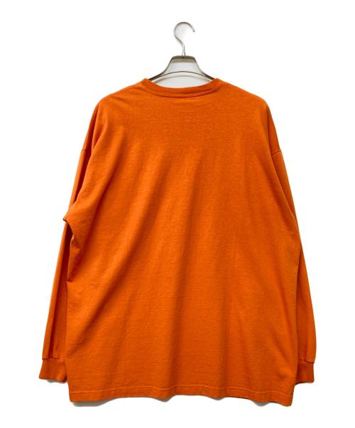 COOTIE PRODUCTIONS（クーティープロダクツ）COOTIE PRODUCTIONS (クーティープロダクツ) Open End Yarn Error Fit L/S Tee オレンジ サイズ:Sの古着・服飾アイテム