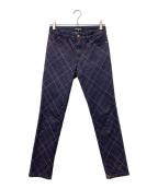 CHANELシャネル）の古着「ステッチデザインデニムパンツ」｜ブラック