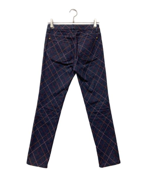 CHANEL（シャネル）CHANEL (シャネル) ステッチデザインデニムパンツ ブラック サイズ:34の古着・服飾アイテム