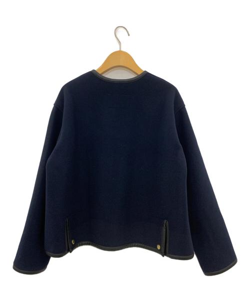 Traditional Weatherwear（トラディショナルウェザーウェア）Traditional Weatherwear (トラディショナルウェザーウェア) ARKLEY A-LINE W-FACE JERSEY ネイビー サイズ:34の古着・服飾アイテム