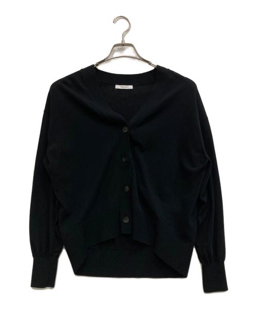 JOURNAL STANDARD（ジャーナルスタンダード）JOURNAL STANDARD (ジャーナルスタンダード) アイスコットン クロップド Vカーディガン ブラック サイズ:Fの古着・服飾アイテム