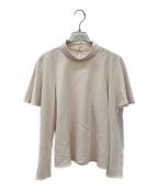 Nobleノーブル）の古着「バウンスサテンドレープショルダーブラウス」｜オフホワイト