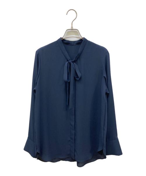 Spick and Span（スピック＆スパン）Spick and Span (スピックアンドスパン) バックサテンリボンブラウス ネイビー サイズ:-の古着・服飾アイテム