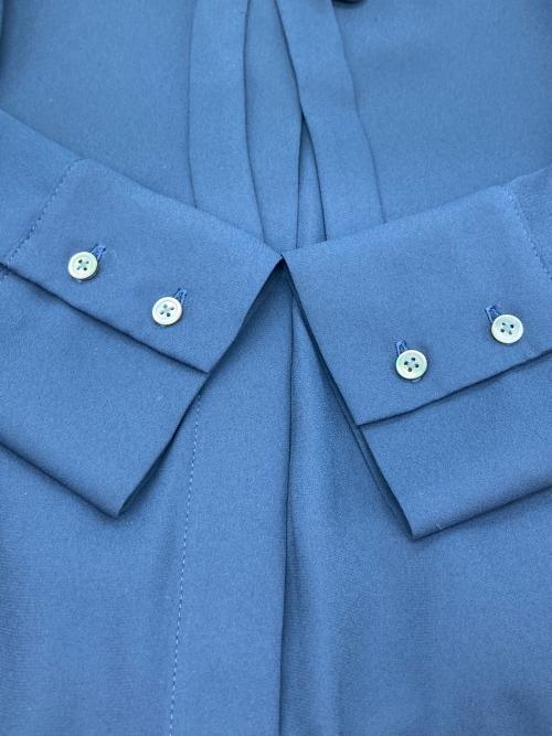 Spick and Span（スピック＆スパン）Spick and Span (スピックアンドスパン) バックサテンリボンブラウス ネイビー サイズ:-の古着・服飾アイテム