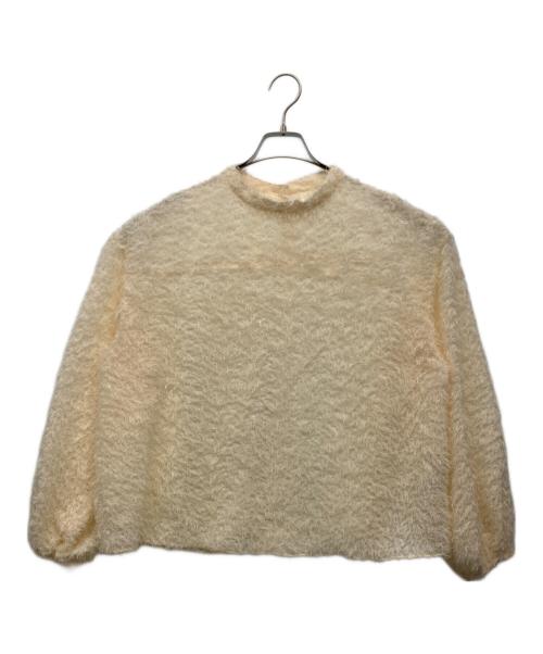 journal standard L'essage（ジャーナルスタンダード レサージュ）journal standard L'essage (ジャーナルスタンダード レサージュ) フェザー ボリュームスリーブブラウス ナチュラル サイズ:‐の古着・服飾アイテム