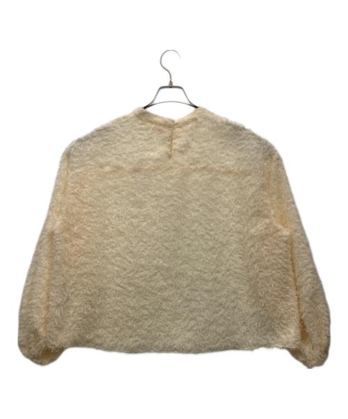 journal standard L'essage（ジャーナルスタンダード レサージュ）journal standard L'essage (ジャーナルスタンダード レサージュ) フェザー ボリュームスリーブブラウス ナチュラル サイズ:‐の古着・服飾アイテム