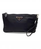 PRADAプラダ）の古着「フラットポーチ」｜ブラック