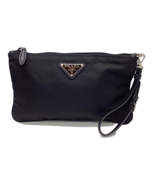PRADA（プラダ）PRADA (プラダ) フラットポーチ ブラックの古着・服飾アイテム