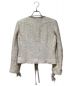 CHANEL (シャネル) Coco Button No Collar Tweed Jacket（ココボタンノーカラーツイードジャケット） ライトグレー サイズ:36：80000円