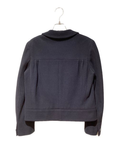 CHANEL（シャネル）CHANEL (シャネル) ジップアップコットンジャケット ネイビー サイズ:40の古着・服飾アイテム