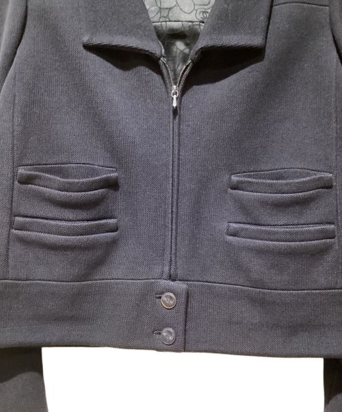 CHANEL（シャネル）CHANEL (シャネル) ジップアップコットンジャケット ネイビー サイズ:40の古着・服飾アイテム