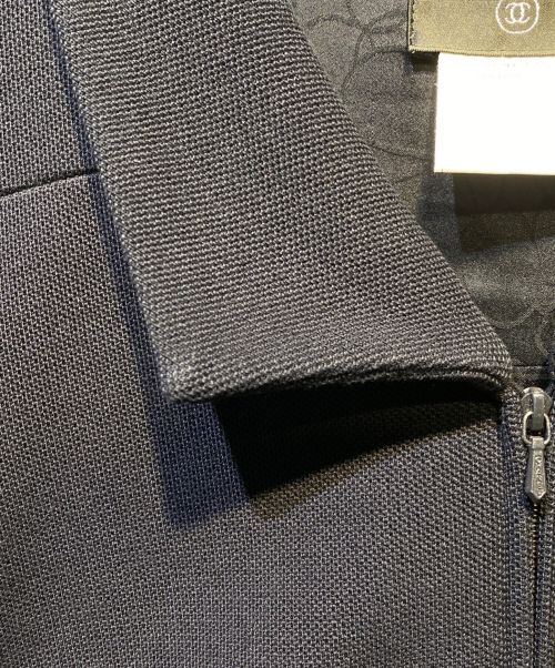 CHANEL（シャネル）CHANEL (シャネル) ジップアップコットンジャケット ネイビー サイズ:40の古着・服飾アイテム