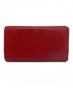 CHANELシャネル）の古着「二つ折り長財布」｜レッド