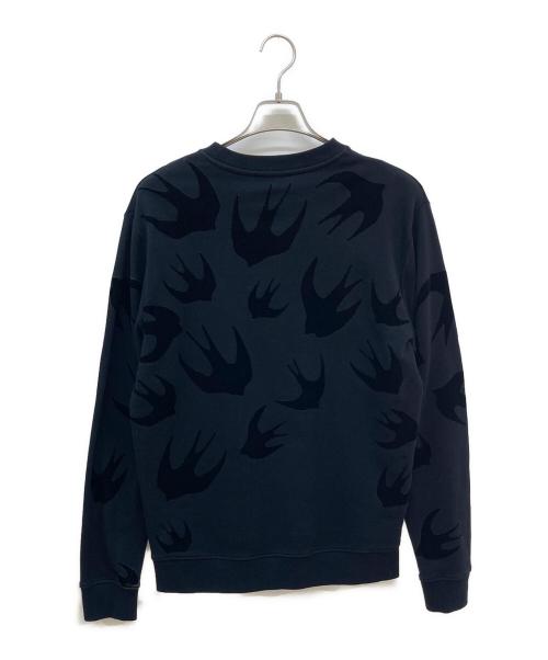 MCQ（マックキュー）MCQ (マックキュー) ツバメプリント クルーネックスウェット ブラック サイズ:Sの古着・服飾アイテム