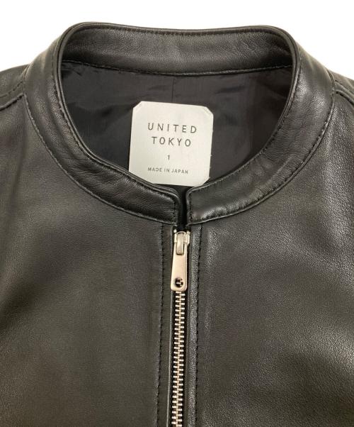 UNITED TOKYO（ユナイテッドトーキョー）UNITED TOKYO (ユナイテッドトーキョー) シングルライダースジャケット ブラック サイズ:1の古着・服飾アイテム