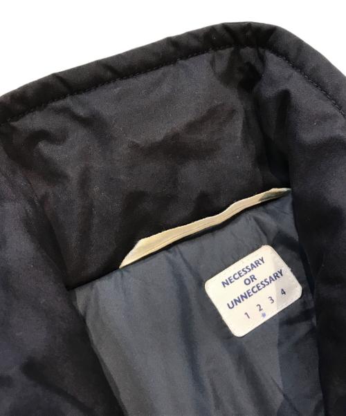 NECESSARY or UNNECESSARY（ネセサリーオアアンネセサリー）NECESSARY or UNNECESSARY (ネセサリーオアアンネセサリー) 中綿ジャケット 90011635 ネイビー サイズ:2の古着・服飾アイテム