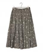 lisetteリゼッタ）の古着「ジュプ・ゴーシュ リネンフレアスカート」｜ブラック