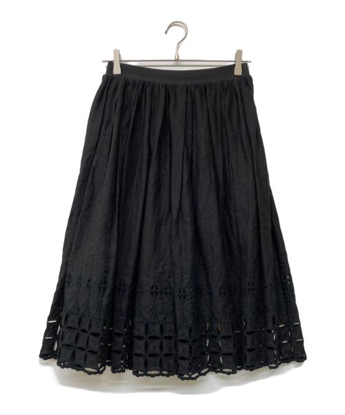 lisette（リゼッタ）lisette (リゼッタ) ロシェル リネンスカート ブラック サイズ:Freeの古着・服飾アイテム