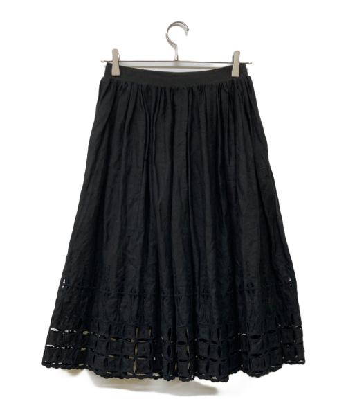 lisette（リゼッタ）lisette (リゼッタ) ロシェル リネンスカート ブラック サイズ:Freeの古着・服飾アイテム