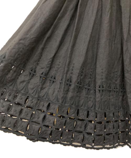 lisette（リゼッタ）lisette (リゼッタ) ロシェル リネンスカート ブラック サイズ:Freeの古着・服飾アイテム