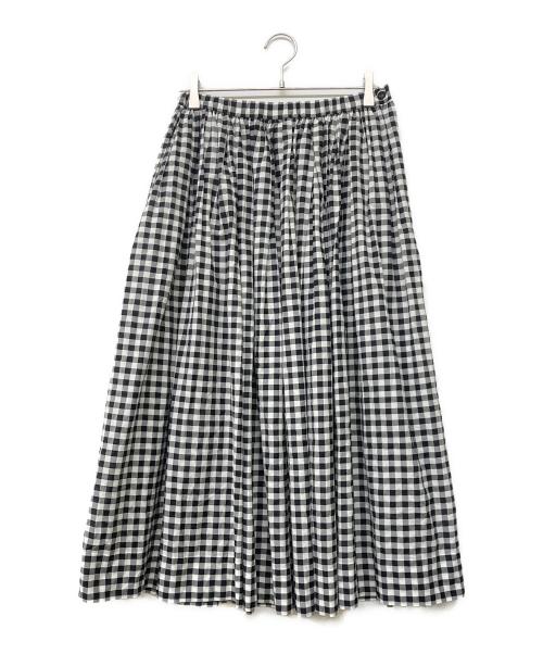 lisette（リゼッタ）lisette (リゼッタ) ナディーヌコットンギンガムチェックロングスカート ブラック サイズ:-の古着・服飾アイテム