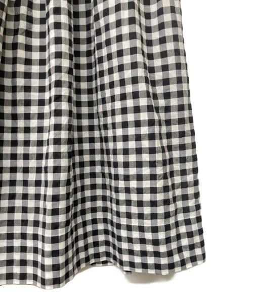 lisette（リゼッタ）lisette (リゼッタ) ナディーヌコットンギンガムチェックロングスカート ブラック サイズ:-の古着・服飾アイテム