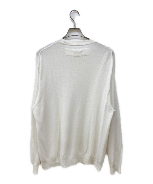 UNFIL（アンフィル）unfil (アンフィル) organic cotton coiled-yarn sweater ホワイト サイズ:4の古着・服飾アイテム