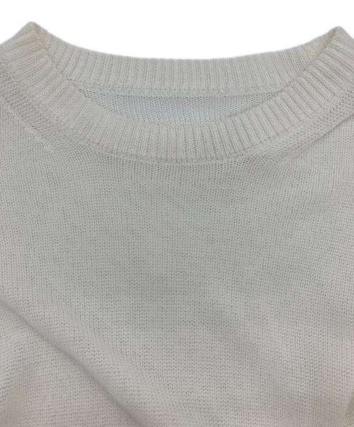 UNFIL（アンフィル）unfil (アンフィル) organic cotton coiled-yarn sweater ホワイト サイズ:4の古着・服飾アイテム