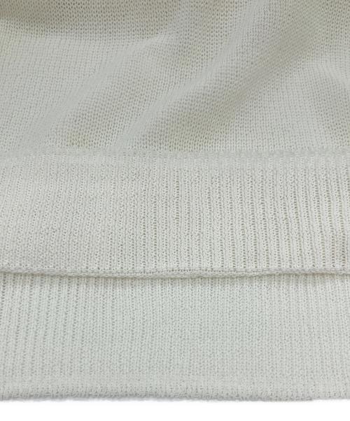 UNFIL（アンフィル）unfil (アンフィル) organic cotton coiled-yarn sweater ホワイト サイズ:4の古着・服飾アイテム