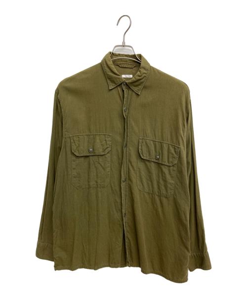 COMOLI（コモリ）COMOLI (コモリ) ベタシャン CPOシャツ オリーブ サイズ:Lの古着・服飾アイテム