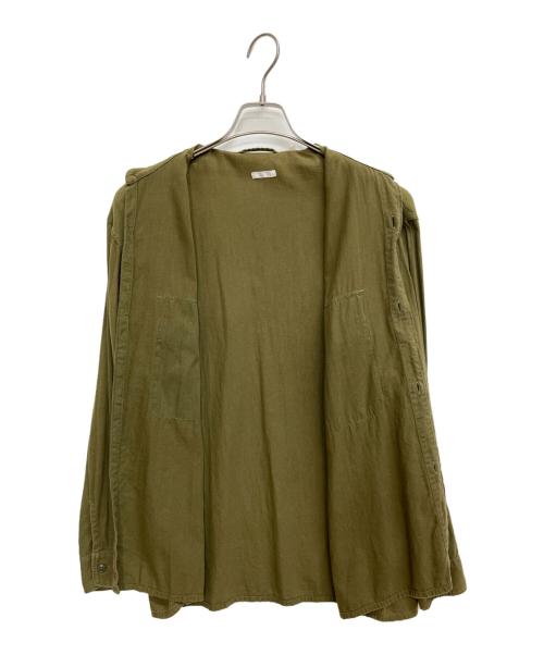 COMOLI（コモリ）COMOLI (コモリ) ベタシャン CPOシャツ オリーブ サイズ:Lの古着・服飾アイテム