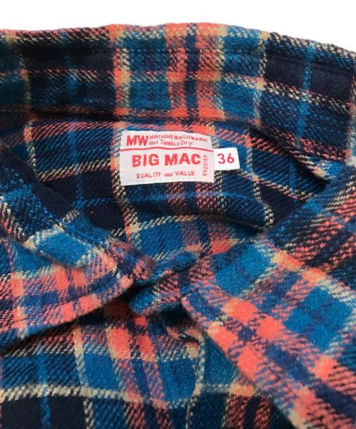 big mac（ビッグマック）big mac (ビッグマック) フランネルシャツ　BM24FW001 ネイビー サイズ:Sの古着・服飾アイテム
