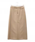 UNITED ARROWSユナイテッドアローズ）の古着「タイト マキシスカート」｜ベージュ